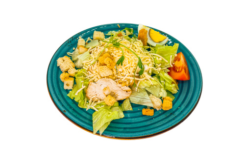 Салат Цезарь с курицей